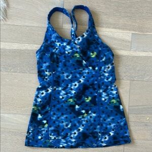 Lululemon Athletica Blue and Green Tank Top